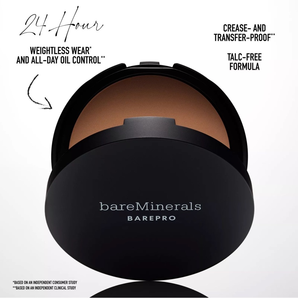 bareMinerals BAREPRO Matte Powder Foundation in Medium Deep 45 Neutral - NIB